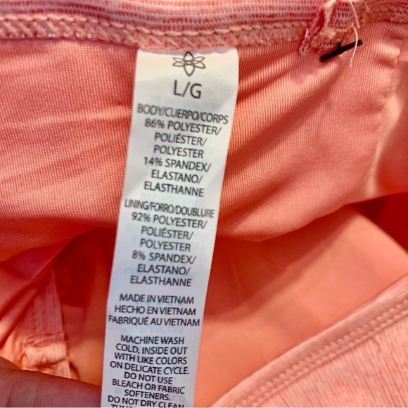 NWT Athletic Dress Large Harmony & Balance Coral Pink Racerback Stretch Slvlss - Picture 13 of 16